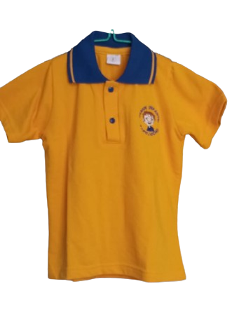 Polera Pique Con Cuello Jardín Papelucho