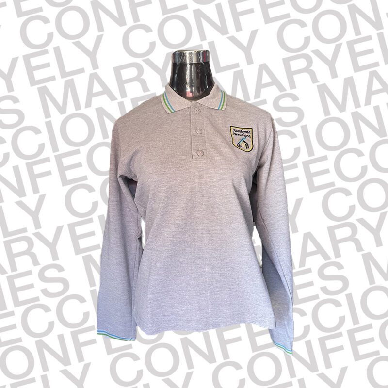 Polera Piquet Manga Larga Academia Nerudiana