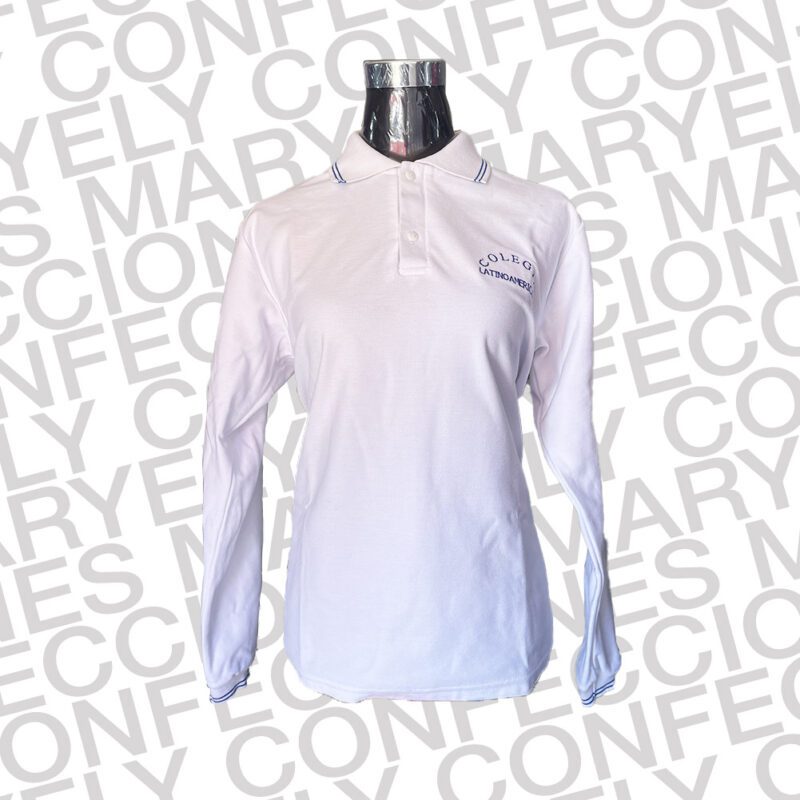 Polera Piquet Manga Larga Colegio Latinoamericano