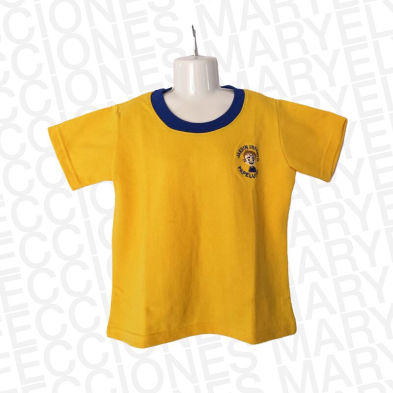 Polo Con Cuello Manga Corta Jardín Papelucho