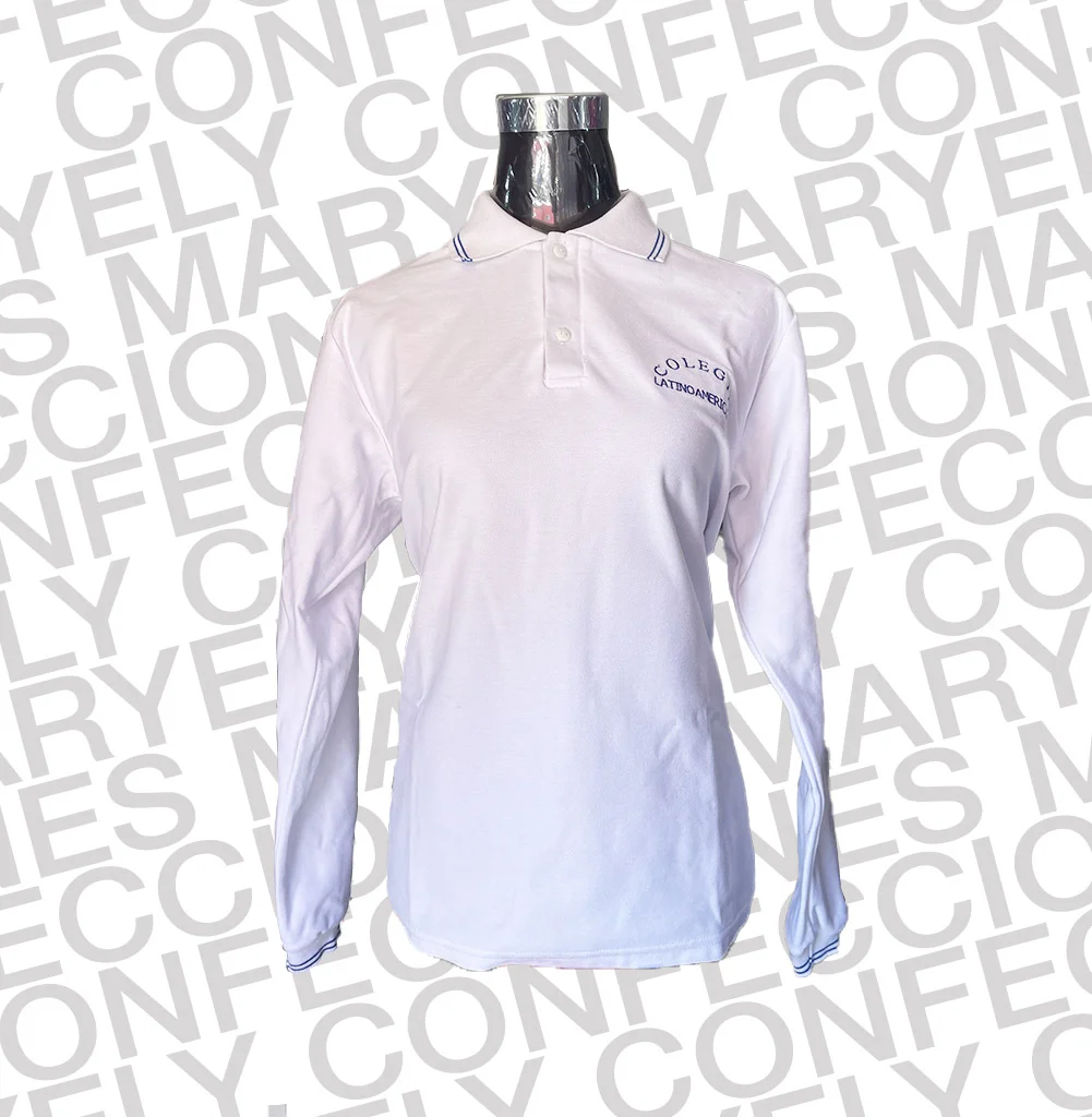 Polera Piquet Manga Larga Colegio Latinoamericano